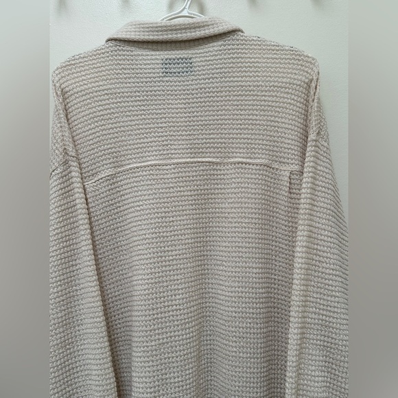 ✨ NWT Kuwalla Tee Waffle knit oversized button shirt XL - Picture 13 of 16